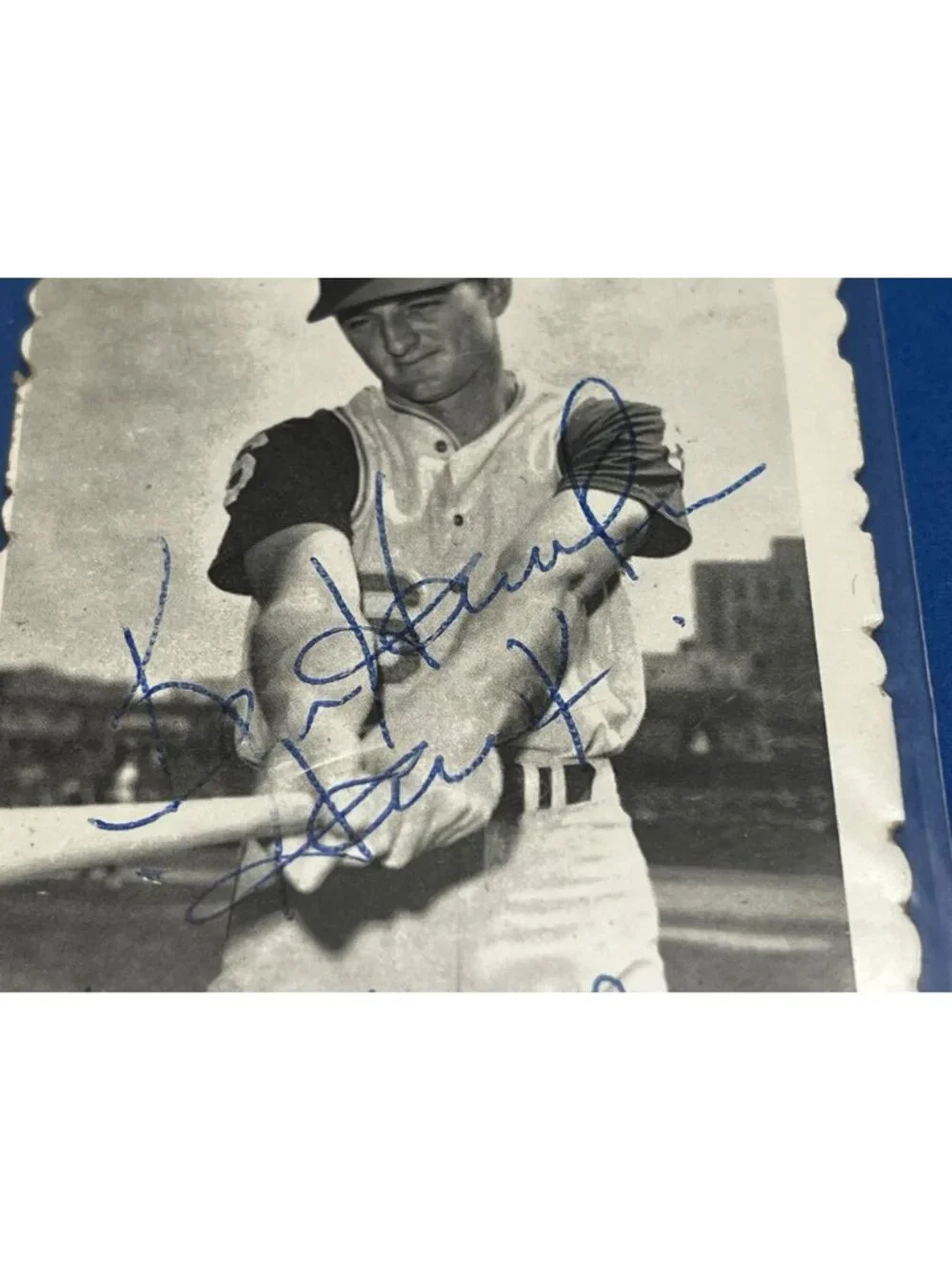 1969 TOPPS DECKLE EDGE KEN HARRELSON SOX #3 Auto Signed Autographed